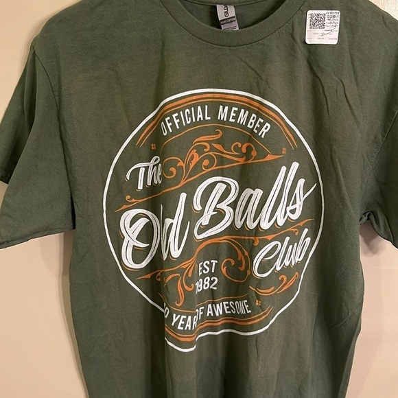 Gildan Heavy Cotton Graphic Screen T-Shirt Green Short Sleeve Size Large NWT - Picture 3 of 8